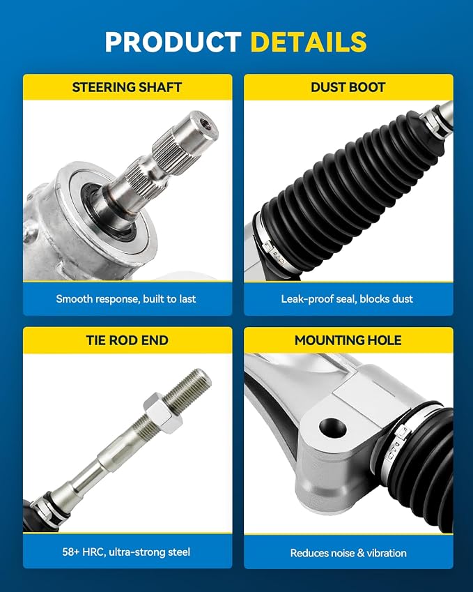 PHILTOP Power Steering Rack and Pinion for 13-19 RAV4 | 2013-2015, 2017-2019 RAV4, 2016 RAV4(North American Built) Replace No.1G26011, 4551042160, 455100R040
