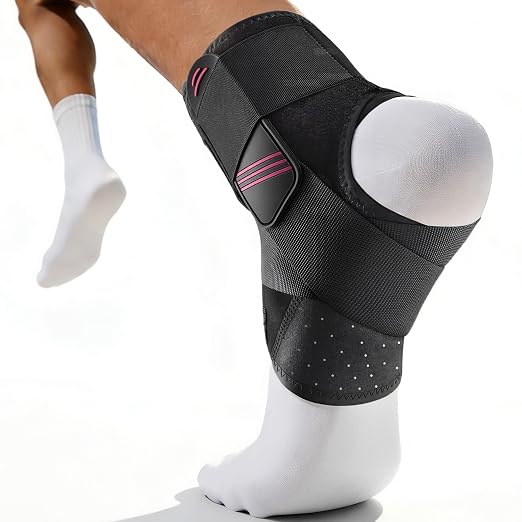 1.5mm Ultra Thin Ankle Brace for Women Men, Figure-8 Support, S | Fits Inside Shoes, Lightweight Breathable Design, Adjustable Compression Support For Sports, Running, Work And Daily Wear