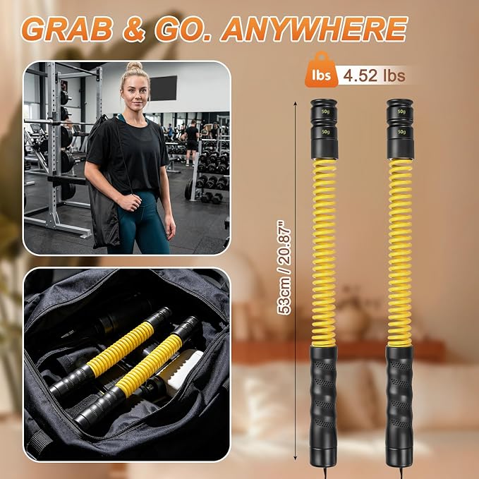 Ropeless Battle Ropes for Home Gym, Weighted Ropeless Battle Adjustable Resistance Levels Ropeless Battle for Strength Training and Full Body Exercise