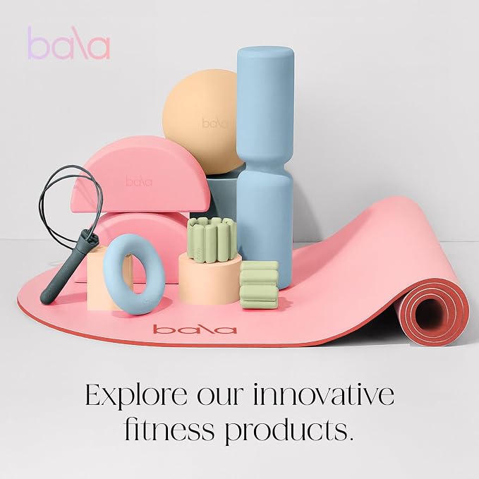 Bala Bangles Wrist & Ankle Weights for Women & Men, Home Gym Equipment | Adjustable Weighted Bands for Arm & Legs Workouts - Pilates, Yoga, Walking, Barre, & Strength Training Exercise
