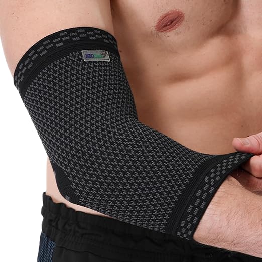 NeoTech Care Elbow Support Brace - Breathable - Men, Women, Right or Left (Black Color, Size S, 1 Unit)