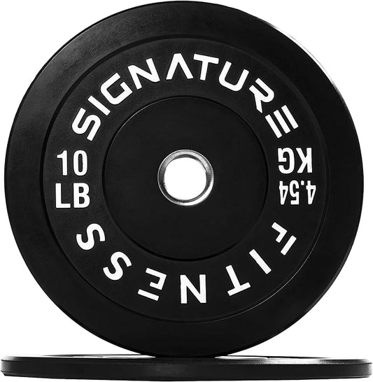 Fitvids 2-Inch Olympic Rubber Weight Plates Pair, Bumper Plates for Strength Training, multiple options