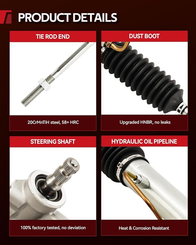 Torchbeam Power Steering Rack & Pinion Assembly Fit for 1991 1992 1993 1994 Sentra 1.6L(USA Built), Hydraulic System Steering, Replaces OEM 26-1874