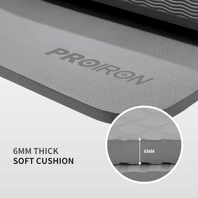 PROIRON Foldable Yoga Mat 0.24"/0.16" for Home Workout & Travel, Non Slip Travel Yoga Mats with Carry Bag, Packable Yoga Mat for Home Gym, Pilates, Fitness,Stretching