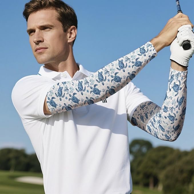 Marble Sports Compression Arm Sleeves for Men & Women - Youth Arm Sleeve Baseball Volleyball Sleeves & Basketball Sleeve