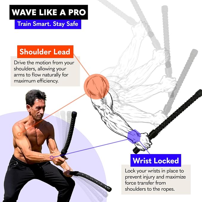 X1 Weighted Ropeless Battle Ropes, Heavy-Duty Cordless Battling Ropes | Medium-High Intensity | Hardcore Trainers | Arm & Shoulder Workout | Low-Impact HIIT | Zero Noise Cardio | Full Body Fat Burn