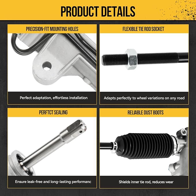 KAC Power Steering Rack and Pinion Replacement for Dodge Journey 2009 All Models/2010 3.5L FWD/2010-2018 2.4L FWD/2011-2018 3.6L FWD/2011-2019 3.6L AWD/2012-2018 2.4L AWD Replace 22-3034