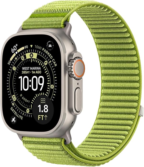 Nylon Loop Sport Band Compatible with Apple Watch Ultra 3 2 Band 49mm 46mm 45mm 44mm 42mm 41mm 40mm 38mm Women Men, Stretchy Strap Elastic Fabric Wristband for iWatch Series 11 10 SE 9 8 7 6 5 4 3 2 1