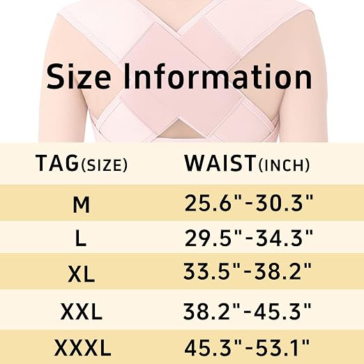 Posture Corrector for Women and Men Plus Size Full Back Support Brace Straightener Scoliosis Spine Upper Back Pain Relief Adjustable Shoulder Instant Posture Corrector with Hunchback (Pink, X-Large)