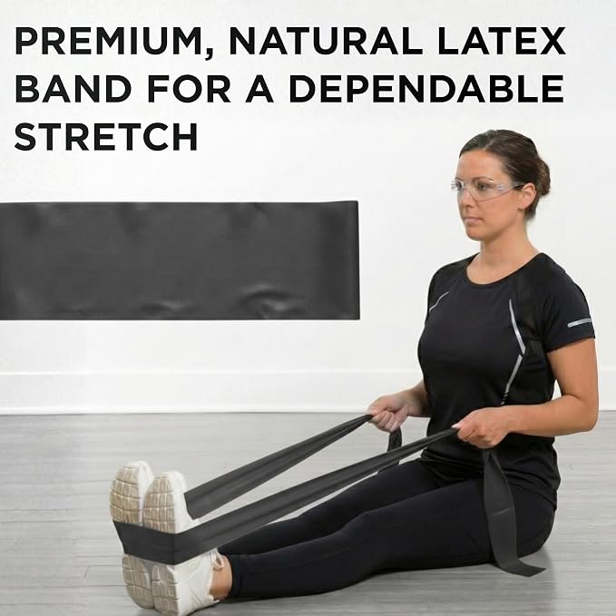 THERABAND Resistance Band, 50-Yard Roll, Latex Elastic Band for Exercise, Stretching, Physical Therapy, Yoga, Pilates, Home Workouts, Cut-to-Length, Color-Coded Levels