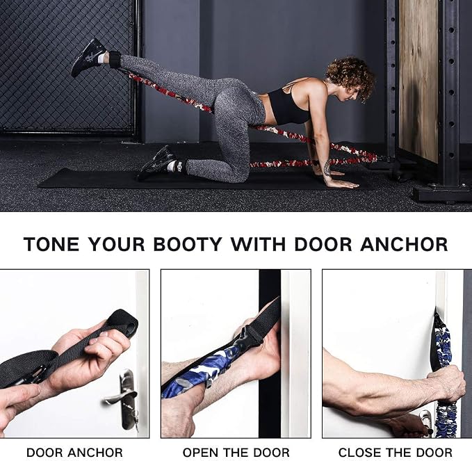 Innstar Multi-Function Resistance Bands for Working Out, Push Up Exercise Bands Resistance Bands Set for Bench Press Gym Equipment, Home Workout, Travel Portabl