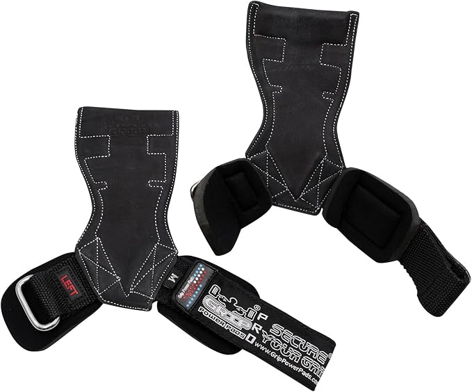 Lifting Grips PRO Weight Gloves Heavy Duty Barbell Gymnastics Straps Alternative to Power Hooks Deadlifts Adjustable Neoprene Padded Wrist Wrap