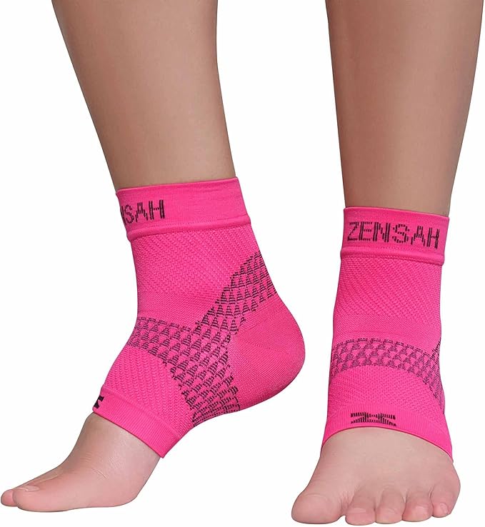 Zensah Plantar Fasciitis Sleeve - Relieve Heel Pain, Arch Support, Reduce Swelling - Compression Foot Sleeve, PF Sock