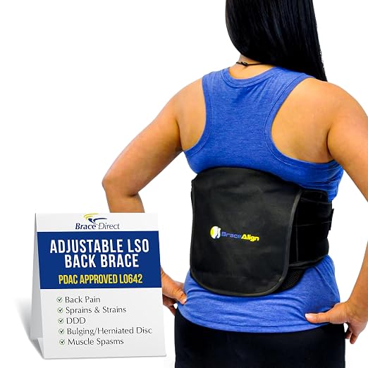 Plus Size LSO Lumbar Support Back Brace, Herniated Disc, L0642 | Plus size lower back support that eases sciatica, bulging disc, degenerative disc disease & back sprain. Men & women