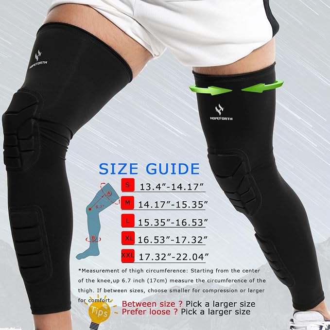 Knee Calf Padded 2 Pack Compression Leg Sleeve Shin Protective Support