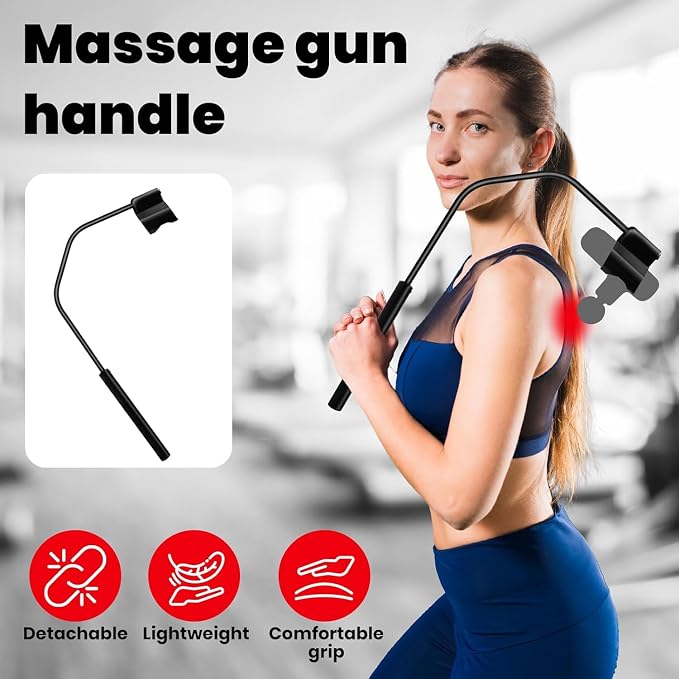 Massage Gun Holder, Massager Holder, Works with C1 Mini and Max | Hard-to-Reach Areas Ergonomic Design Secure Hold Comfortable Grip