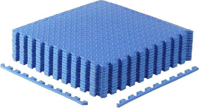 CAP Puzzle Exercise Mats | 1/2” Thick EVA Interlocking Foam Tiles for Home Gym Flooring | Multiple Options