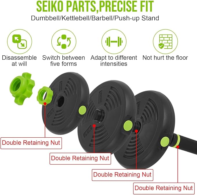 Adjustable Dumbbells, 44/66/88Lbs Free Weight Set with Connector, 4 In1 Weight Dumbbell Set Used As Kettlebells, Barbell, Push Up Stand, Fitness Exercise for Home Gym Suitable Men/Women