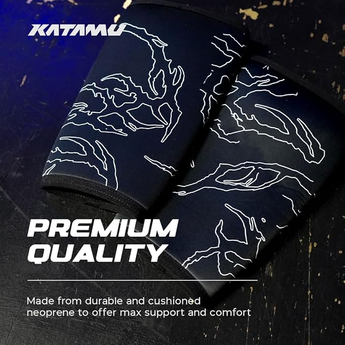 Gothic 7mm Neoprene Knee Sleeves for Weightlifting — Premium Compression Support for Men and Women, Powerlifting, Squats and Strength Training, IPL Pair | Compression Support for Men and Women, Powerlifting, Squats and Strength Training, IPL Pair