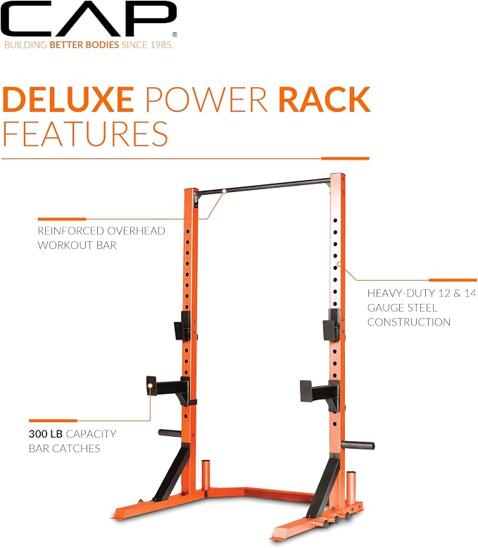 CAP Barbell FM-8000F Deluxe Power Rack Color Series