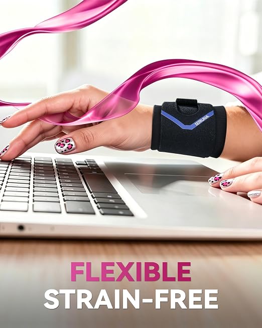 Wrist Brace for TFCC Tears with Adjustable Wrap, Black | Comfortable Wirst Support Brace for Ulnar Sided Pain, Repetitive Use Injury, Tendonitis, Bowling, Right & Left Fit