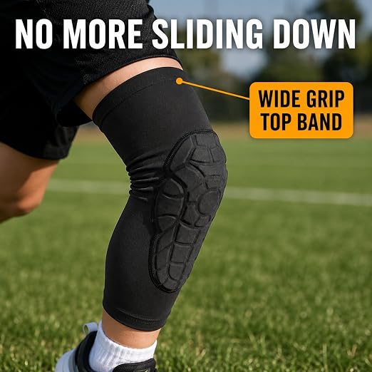 Knee Pads for Kids/Youth (Ages 5-15) - Shield Kneepads for Sports - Ideal kneePad for Basketball, Baseball, Football, Wrestling, Cycling, Volleyball - Kids' Cycling Protective Gear - Great Gift Ideal!