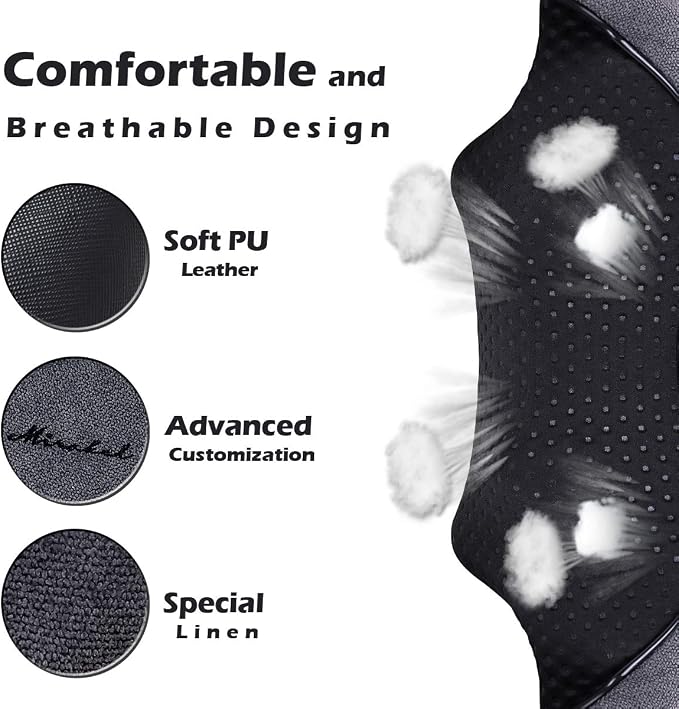 Mirakel Gifts for Women Men, Neck Massager for Pain Relief Deep Tissue, Electric Shiatsu Shoulder & Back Massager with Heat, Christmas Mom Dad Gifts for Wife Husband Her Him Fathers Day (NOT Cordless)