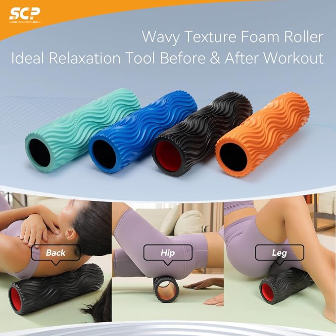 SUBCULTUREPICK Foam Roller High-Density Rollers, Deep Tissue Muscle Massage | Fitness Roller for Stretching, Relieves Muscles, Improves Mobility, Pilates, Yoga, Ideal for Athletes, Beginners & Recovery