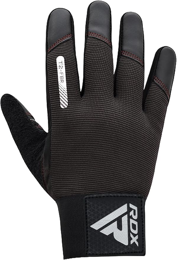 RDX Weight Lifting Gloves with Wrist Support -Touch Screen Full Finger Gym Workout, Breathable Anti Slip Padded Grip, Men Women Fitness Training, Powerlifting Bodybuilding HIIT Exercise Weightlifting