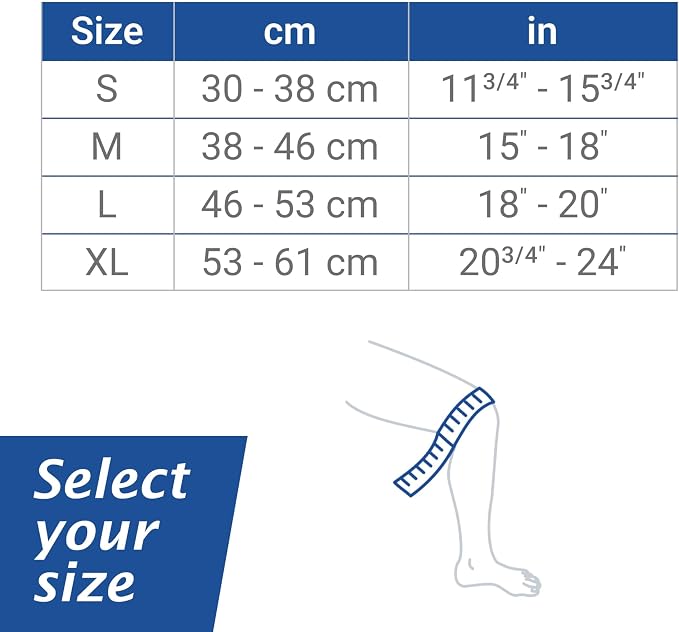Actimove Everyday Supports Mild Knee Support - Mild Support, Lightweight, Easy to Apply for Slightly Swollen and Aching Knees – White, Small | White, Small, Light Support for Swollen Knees, Lightweight Design for Left or Right Wear