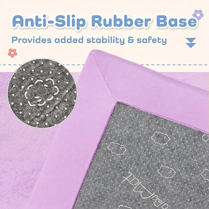1.3" Thick Baby Play Mat for Floor,39x59 Memory Foam Tummy Time Mat | Ultra Soft Playmat for Baby,Tummy Time Foam Mats,Cushioned for Infant,Kids and Toddler Crawling,Easy Care