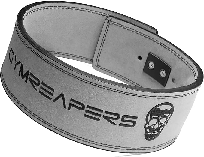 Gymreapers 10MM Lever Weightlifting Belt Leather Adjustable Heavy Duty Buckle Belt, IPF Approved for Powerlifting, Weightlifting, and Strength Training