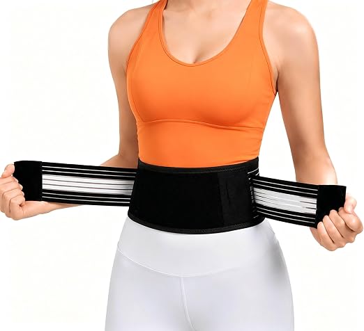Lightweight Back Brace for Women and Men Lower Back Pain, Adjustable Lumbar Support Belt for Back Comfort, Sciatica, Hip and Spine