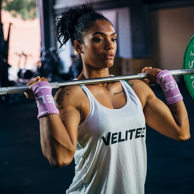 Velites Flexible Fabric Wrist Wrap for Crossfit, Bar, One Size | Provides support and security in every CrossFit workout, made from microfibre, double layer, medium-high stiffness.
