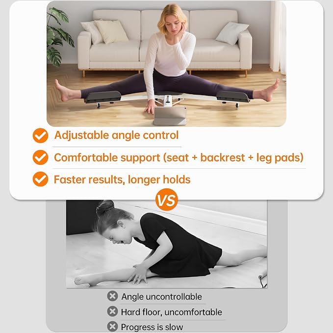 Split Machine, Leg Stretcher Machine to Improve Flexibility and Quality of Stretching, Equipment Suitable for Ballet, Cheerleading Dance, Gymnastics and Other Sports