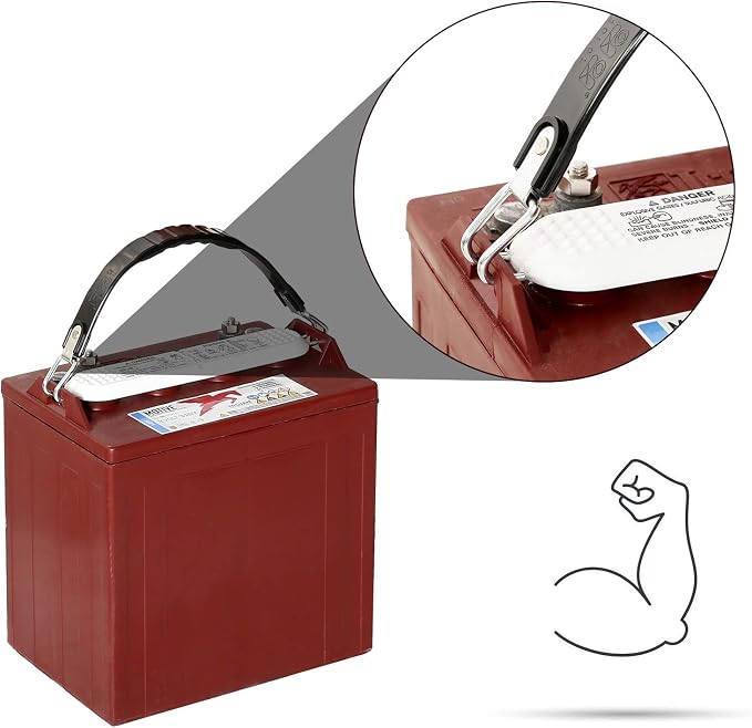 10L0L Golf Cart 2Pcs Battery Lifting Strap Universal Deep Cell Battery Carrier Strap Fit for Club Car, for EZGO and Other-Only for All Trojan Golf Cart Batteries