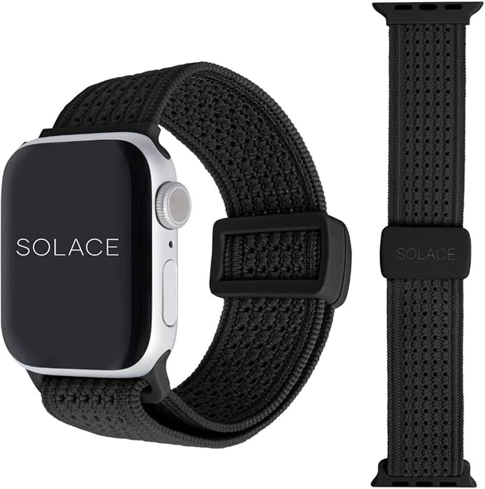 Solace Sport Adapt Bands - Apple Watch Bands, Breathable Nylon with Magnetic Clasp, Unisex Smart Watch Band, Apple Watch Strap