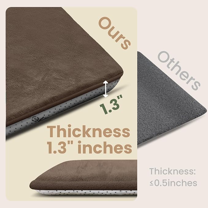 Baby Play Mat for Floor,Large 79"×79" Playpen Mat for Toddler,Infant,Kids,1.3" Thick Non-Slip Nursery Rug,Water Repellent Soft Padded Activity Mats for Tummy Time,Crawling,Playroom(Dark Brown)