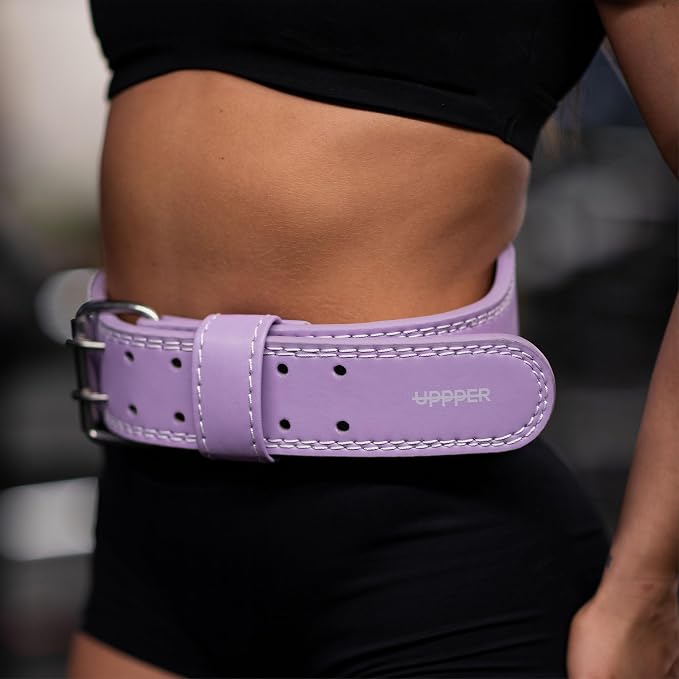 Weight Lifting Belt - Double Prong 4” to 2.5” Tapered Premium Lifting Belt for Men and Women - Ultimate Back Support For Weightlifting and Powerlifting | Premium Fitness Gear