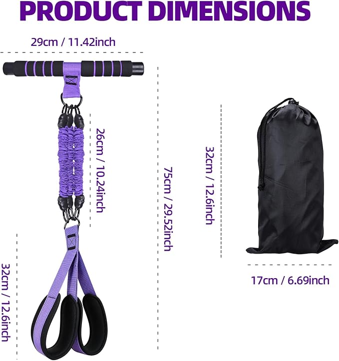 2026 New Resistance Band with Handles&Non-Slip Comfort Pedals, 90LBS Adjustable Latex Bandsfor Women and Men