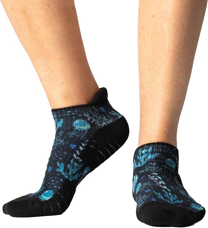 Viasox Ankle Compression Socks for Women & Men, 14 mmHg Support Improves Circulation, Extra Cushioned