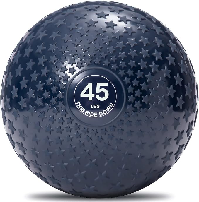 JFIT Slam Ball – Build Strength - Endurance & Power | Superior Grip | Sand-Filled Core | Indoor & Outdoor Use