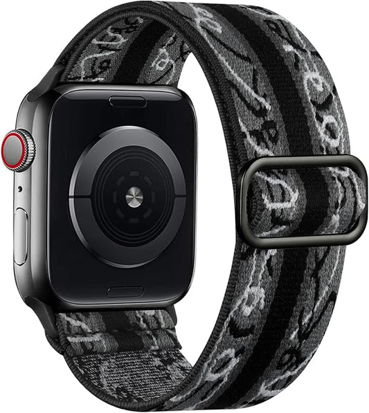 Lerobo Braided Band Compatible with Apple Watch Series 11 10 9 8 7 46mm 45mm 41mm Ultra SE 3 2 1 49mm Series 6 5 4 3 44mm 40mm 38mm 42mm Men iWatch Bands Women Stretchy Nylon Solo Loop Sport Strap
