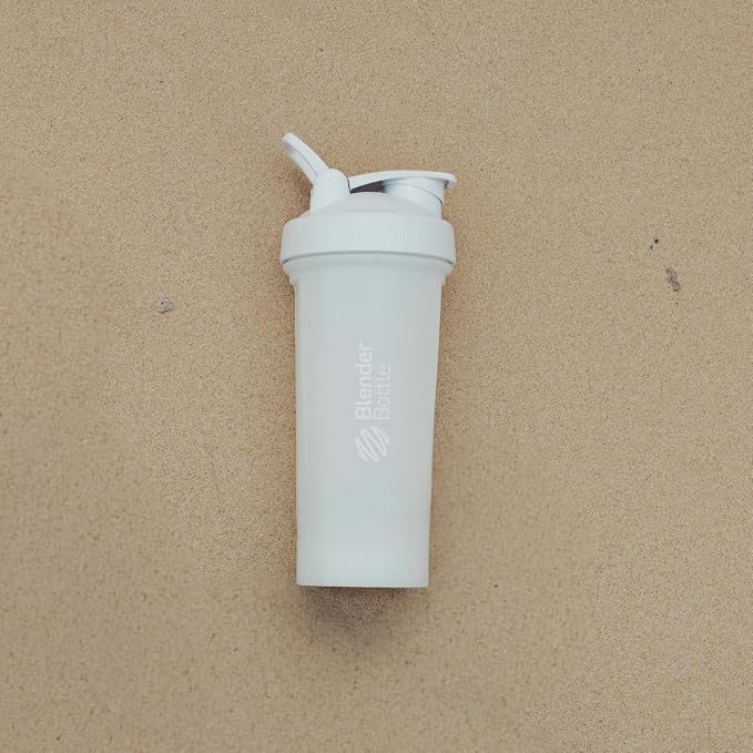 BlenderBottle Classic V2 Plastic Shaker Bottle 28 oz White