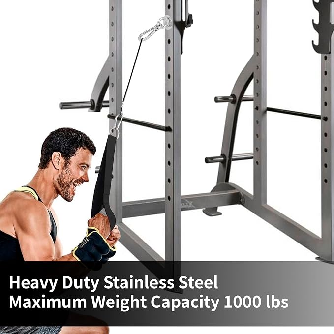 Heavy-Duty Power Rack Attachments, Quick-Install Home Gym Accessories for 2x2, 2x3 & 3x3 Power Racks, Fits 1/2" & 1" Holes