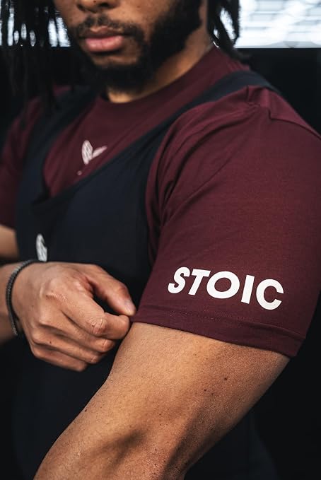Stoic 7mm Neoprene Knee Sleeves for Men & Women - Maroon, X-Small