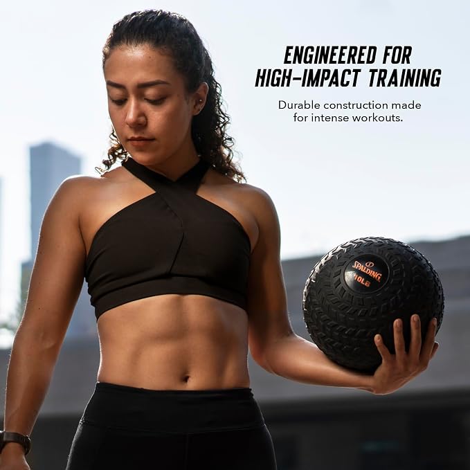 Spalding - Slam Ball for Strength & Conditioning, Weighted Exercise Ball for Core Training, Functional Fitness & Home Gym Workouts