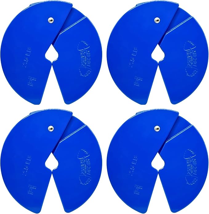Micro Gainz 2.5LB Dumbbell Fractional Weight Plates, 4-Piece
