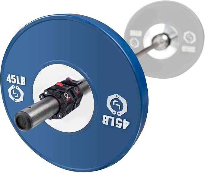Lock-Jaw PRO 2 Barbell Collars with Magnets Barbell Clamps - 1 Pair Heavy Duty Bar Clamps for 2” & 50mm Olympic Bars – Secure Weight Bar Clamps for Strength Training & Home Gym Accessories
