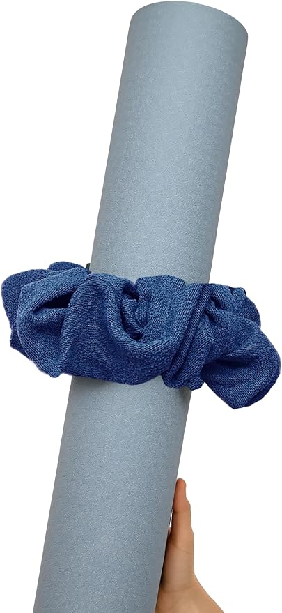 Yoga Mat Scrunchie Yoga Mat Strap Carrier Pilates Mat Holder | Holds Your Yoga Mat in Style, Adjustable & Stretchy Yoga Mat Band, Fits Most Standard Yoga Mats (mat not included),Yoga Gifts